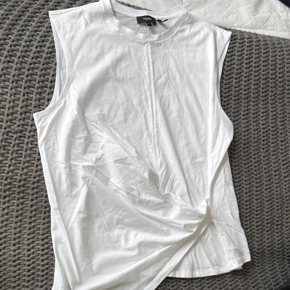 Theory White Muscle Tee